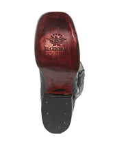 Load image into Gallery viewer, El General Men’s Black Python Imitation Rodeo Boots 45398
