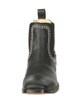 Load image into Gallery viewer, El General Men’s Leather Ankle Boots - Black 45420
