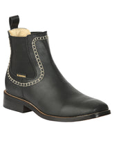 Load image into Gallery viewer, El General Men’s Leather Ankle Boots - Black 45420
