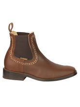 Load image into Gallery viewer, El General Men’s Leather Ankle Boots - Brown 45421
