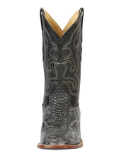 Load image into Gallery viewer, El General Men’s Python Imitation Rodeo Boots - Gray 45432
