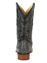 Load image into Gallery viewer, El General Men’s Python Imitation Rodeo Boots - Gray 45432

