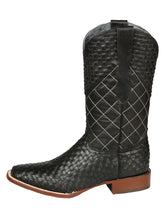 Load image into Gallery viewer, El General Men's Rodeo Boots Petatillo Leather - Black 45438
