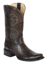 Load image into Gallery viewer, El General Men's Exotic Lizard Cowboy Boots - Brown 45513
