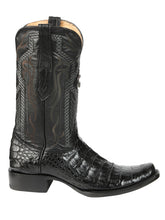 Load image into Gallery viewer, El General Men's Exotic Caiman Belly Cowboy Boots - Black 45518
