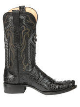 Load image into Gallery viewer, El General Men's Exotic Caiman Nuca Cowboy Boots - Black 45521
