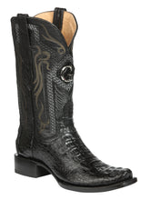Load image into Gallery viewer, El General Men's Exotic Caiman Nuca Cowboy Boots - Black 45521
