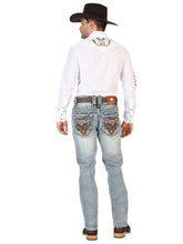 Load image into Gallery viewer, Centenario Men's Premium Denim Boot Cut Pants - Dark Blue 45530

