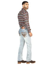 Load image into Gallery viewer, Centenario Men's Premium Denim Boot Cut Pants - Light Blue 45531
