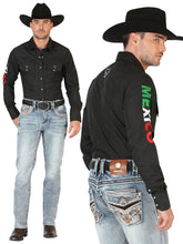 Load image into Gallery viewer, Centenario Men's Premium Denim Boot Cut Pants - Black 45532
