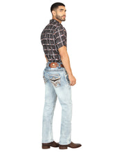 Load image into Gallery viewer, Centenario Men's Premium Denim Boot Cut Pants - Medium Blue  45533
