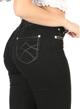 Load image into Gallery viewer, Centenario Women's Black Bootcut Denim Jeans 45543
