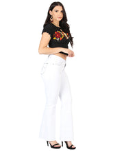 Load image into Gallery viewer, Centenario Women's White Bootcut Denim Jeans 45545
