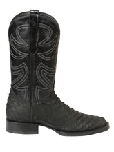 Load image into Gallery viewer, El General Men’s Rodeo Boot Imitation Python - Black 45561
