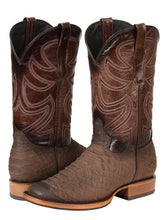 Load image into Gallery viewer, El General Men’s Rodeo Boot Imitation Python - Brown 45562
