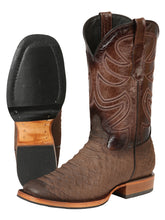 Load image into Gallery viewer, El General Men’s Rodeo Boot Imitation Python - Brown 45562
