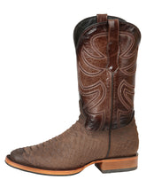 Load image into Gallery viewer, El General Men’s Rodeo Boot Imitation Python - Brown 45562
