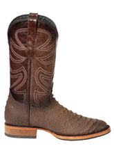 Load image into Gallery viewer, El General Men’s Rodeo Boot Imitation Python - Brown 45562

