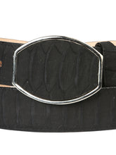 Load image into Gallery viewer, Men’s Western Belt El General Imitation Python - Black 45569

