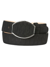 Load image into Gallery viewer, Men’s Western Belt El General Imitation Python - Black 45569
