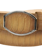 Load image into Gallery viewer, Men’s Western Belt El General Imitation Python - Honey 45571
