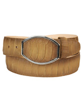 Load image into Gallery viewer, Men’s Western Belt El General Imitation Python - Honey 45571
