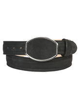 Load image into Gallery viewer, Men’s Western Belt El General Nubuck - Black 45575
