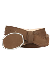 Load image into Gallery viewer, Men’s Western Belt El General Nubuck - Camel 45576
