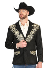 Load image into Gallery viewer, El General Men’s Suede Blazer - Black
 45647
