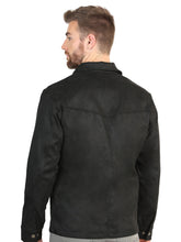 Load image into Gallery viewer, El General Men’s Suede Jacket - Black 45648
