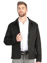 Load image into Gallery viewer, El General Men’s Suede Jacket - Black 45648
