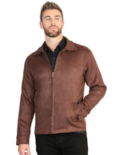 Load image into Gallery viewer, El General Men’s Suede Jacket - Brown
 45649
