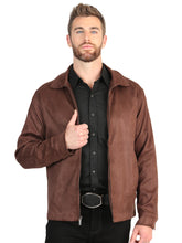 Load image into Gallery viewer, El General Men’s Suede Jacket - Brown
 45649
