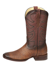 Load image into Gallery viewer, Men’s El General Rodeo Boot Elephant Print Brown Tobacco 45665
