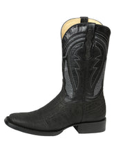 Load image into Gallery viewer, Men’s El General Western Boots - Imitation Bull Neck Black 45666
