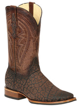 Load image into Gallery viewer, Men’s El General Rodeo Boot - Imitation Bull Neck Brown 45668
