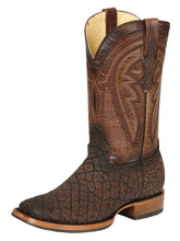 Load image into Gallery viewer, Men’s El General Rodeo Boot - Imitation Bull Neck Brown 45668
