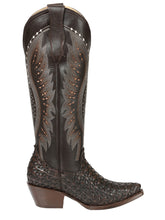 Load image into Gallery viewer, El General Women’s Embroidered Western Boots - Choco 45782
