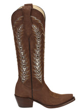 Load image into Gallery viewer, El General Women’s Embroidered Western Boots - Brown 45788
