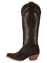 Load image into Gallery viewer, El General Women’s Embroidered Western Boots - Dark Brown  45789
