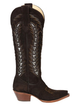 Load image into Gallery viewer, El General Women’s Embroidered Western Boots - Dark Brown  45789
