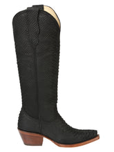 Load image into Gallery viewer, El General Women’s Western Boots Python Print - Black 45791
