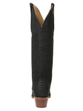 Load image into Gallery viewer, El General Women’s Western Boots Python Print - Black 45791
