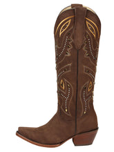 Load image into Gallery viewer, El General Women’s Embroidered Western Boots - Brown 45792
