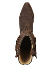 Load image into Gallery viewer, El General Women’s Fringe Western Boots - Choco 45795
