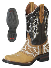 Load image into Gallery viewer, El General Rodeo Boot - Nobuck Honey with Embroidery 51111
