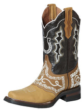 Load image into Gallery viewer, El General Rodeo Boot - Nobuck Honey with Embroidery 51111

