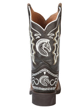 Load image into Gallery viewer, El General Rodeo Boot - Nobuck Dark Brown with Embroidery  51117
