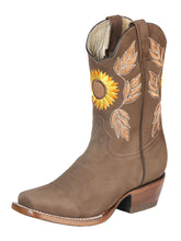 Load image into Gallery viewer, El General Womens Rodeo Boot  - Nobuck Camel 51164
