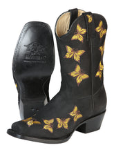 Load image into Gallery viewer, El General Womens Rodeo Boot  - Nobuck Black 51220

